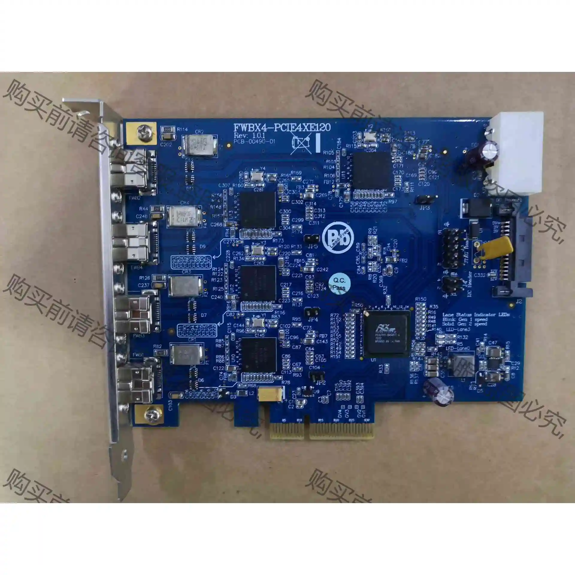 台湾IOI FWBX4-PCIE4XE120 1394 80 议价产品 原装拆机功能完好