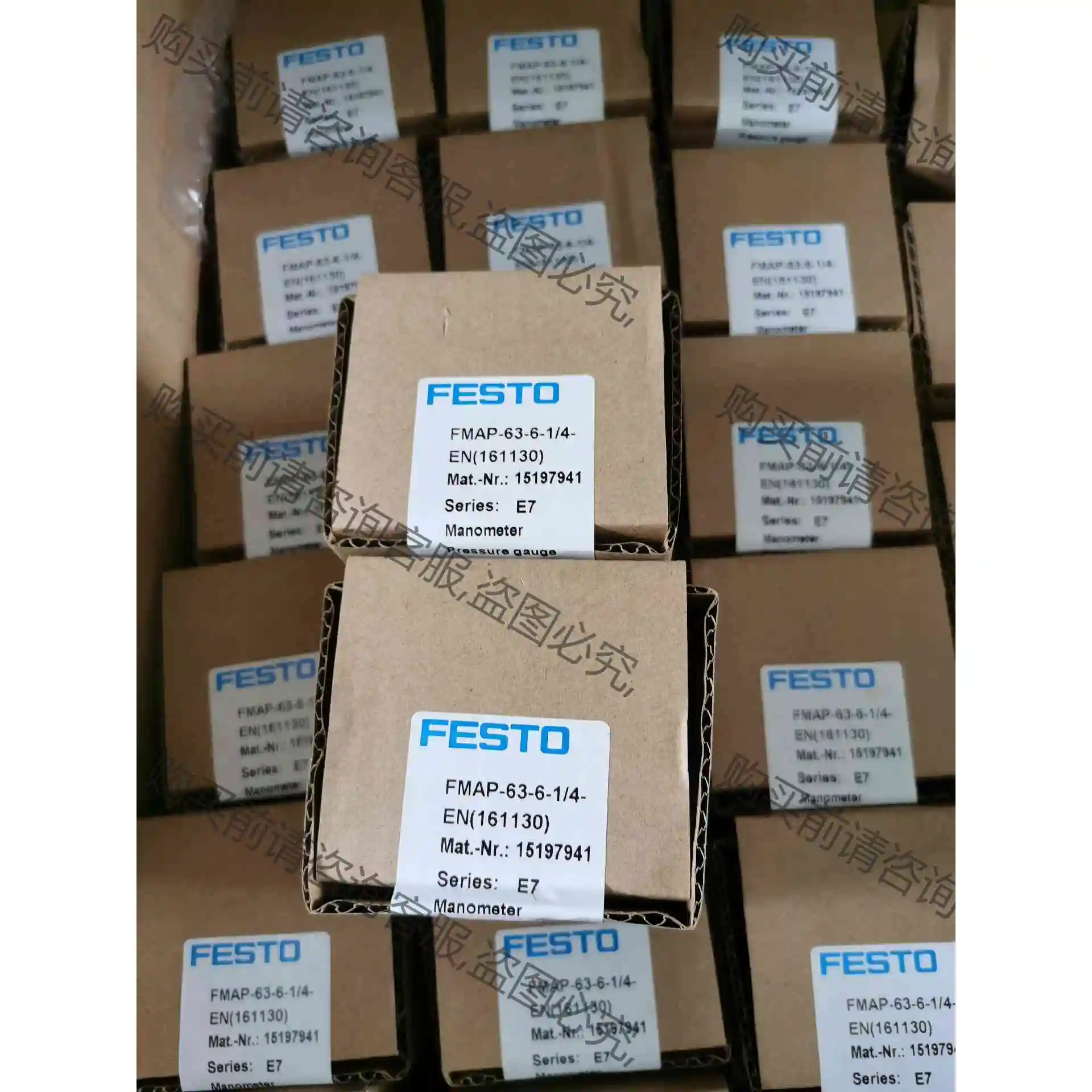 FESTO 费斯托 面板式精密压力表 FMAP-63-6-1 议价产品 原装拆机