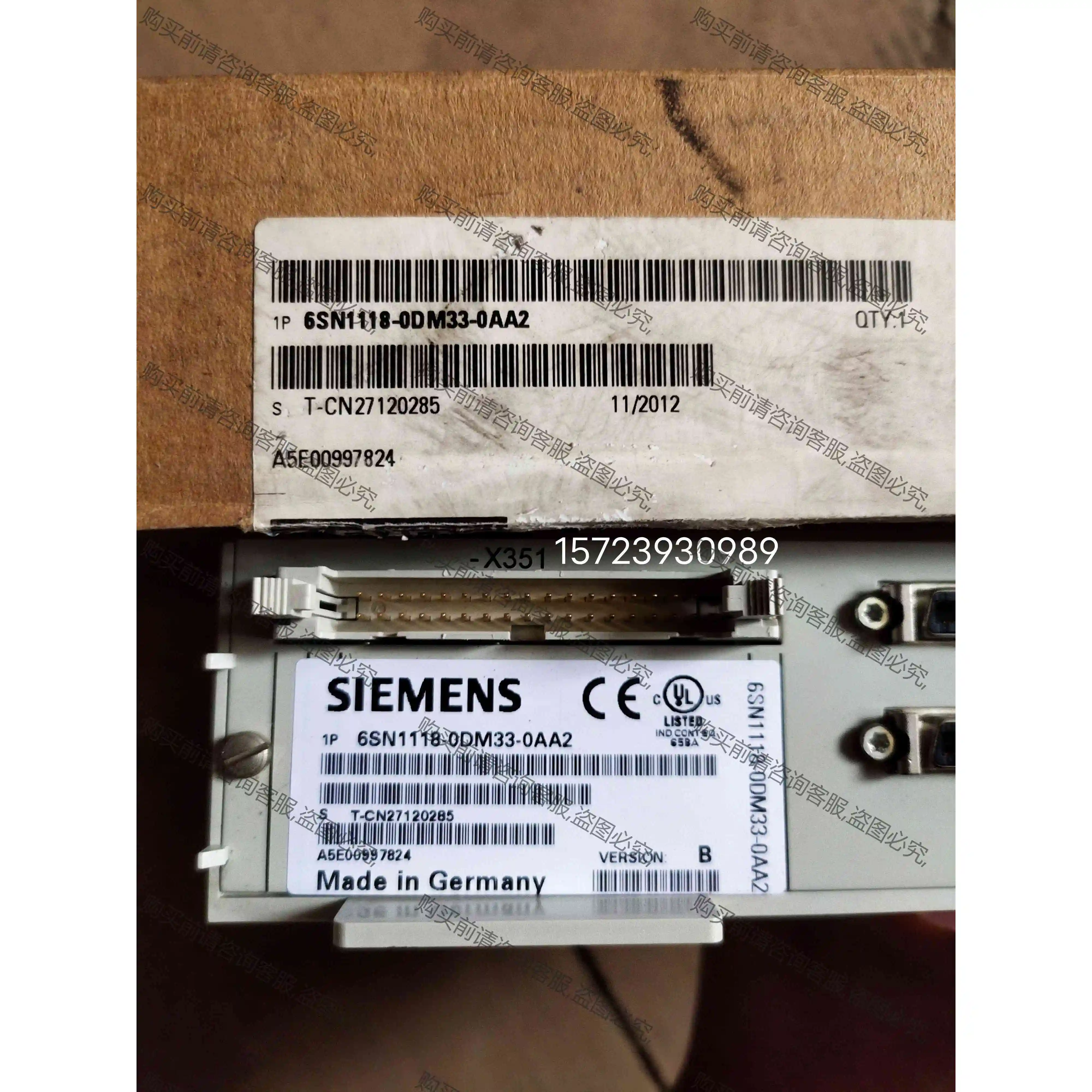 全新西门zi轴卡6SN1118-0DM33-0AA2库存余货实 议价产品 原装拆机