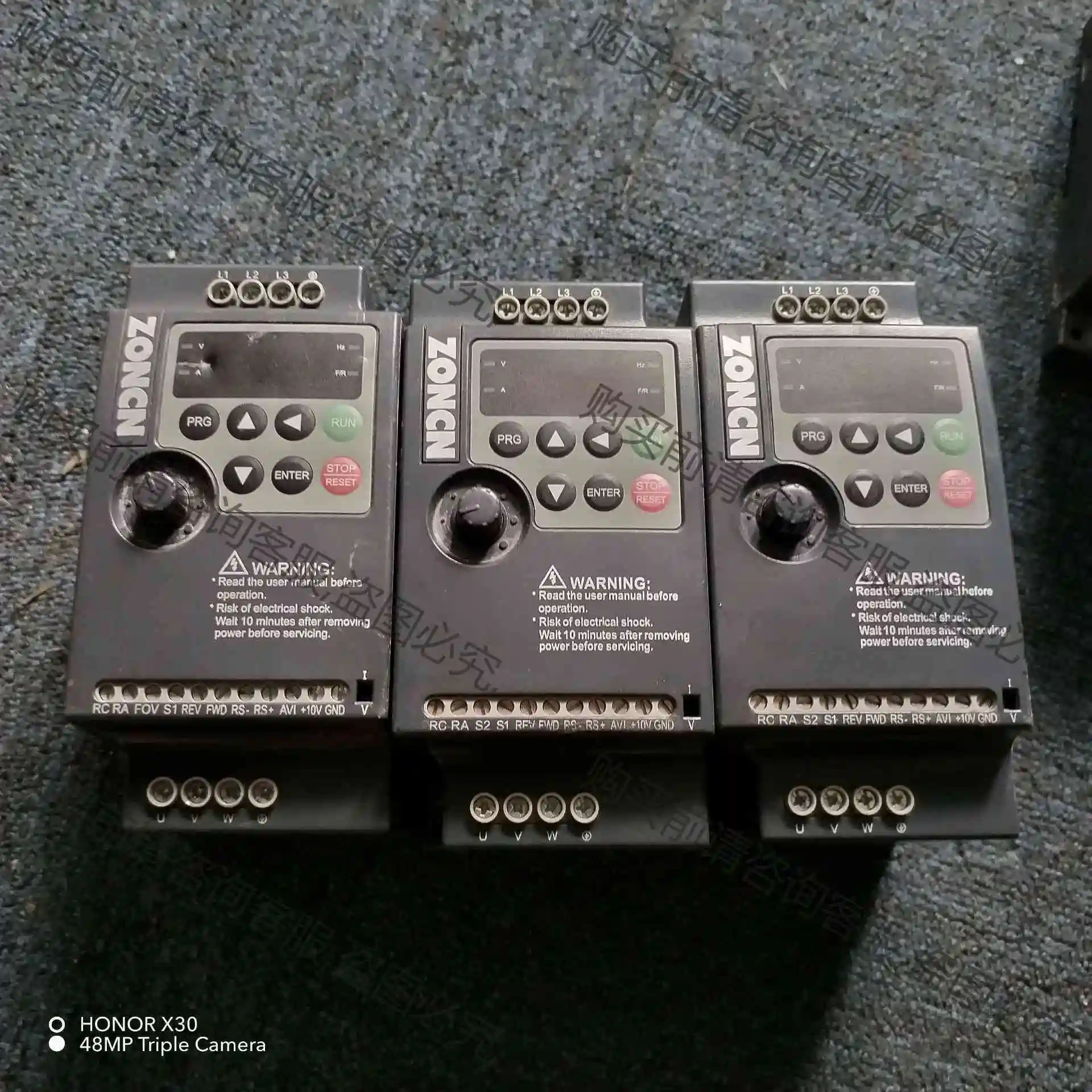 拆机众辰变频器1.5KW380V， 议价产品 原装拆机功能完好