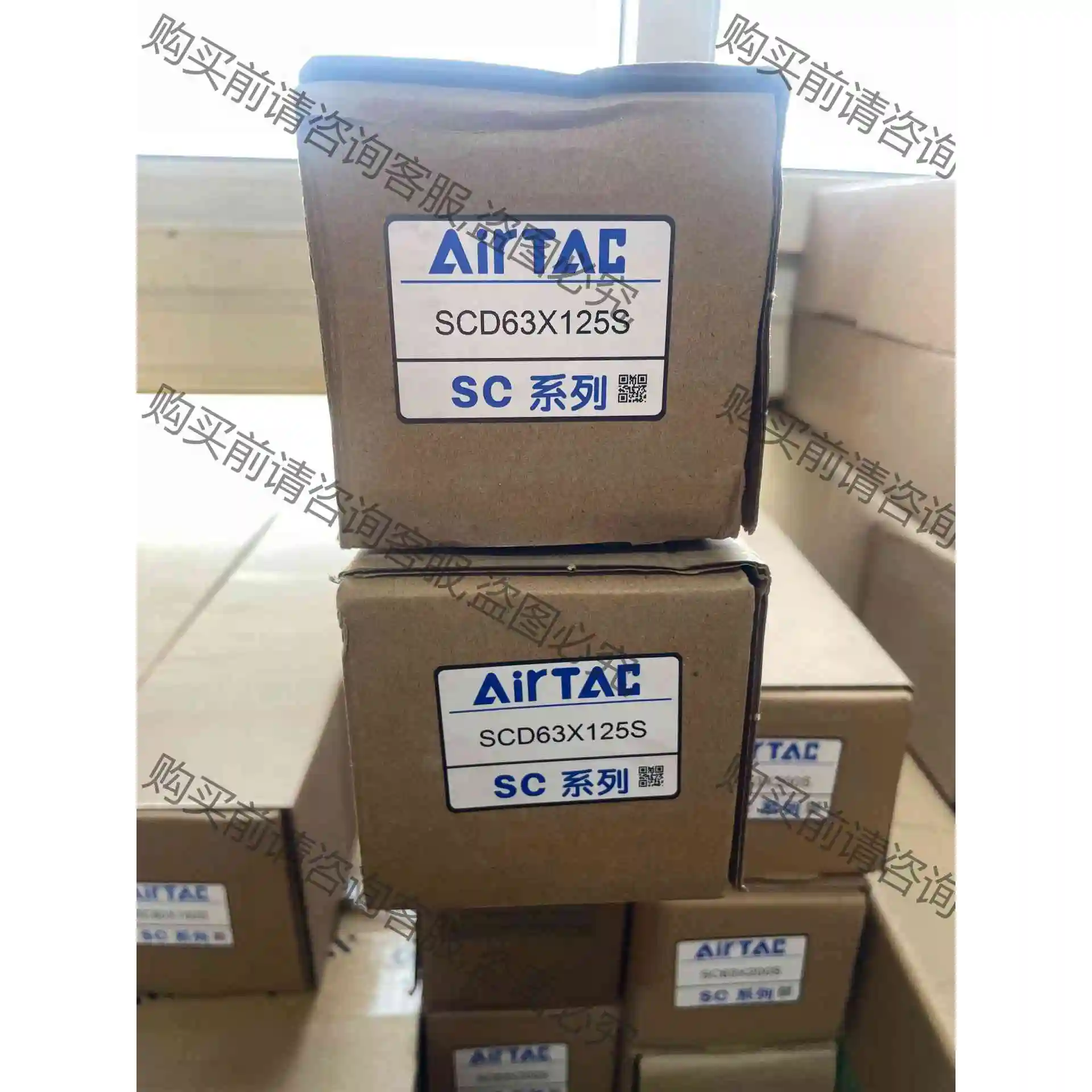 AIRTAC/亚德客 SCD系列标准双轴气缸 SCD63X1 议价产品 原装拆机