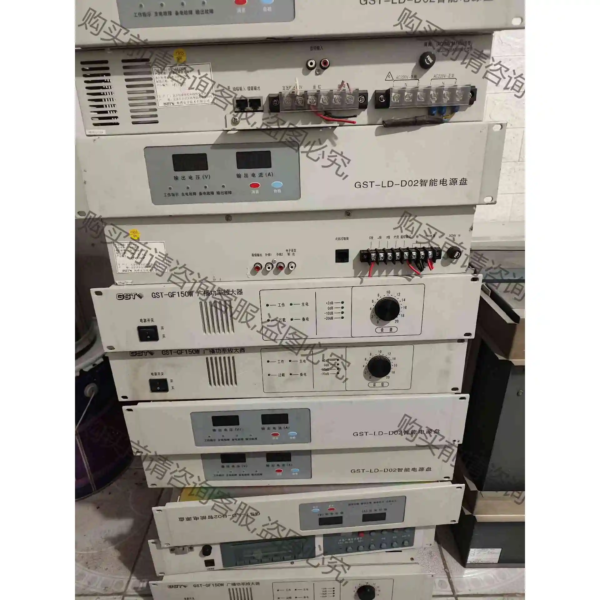 150W海湾广播功率放大器， gst/海湾 议价产品 原装拆机功能完好