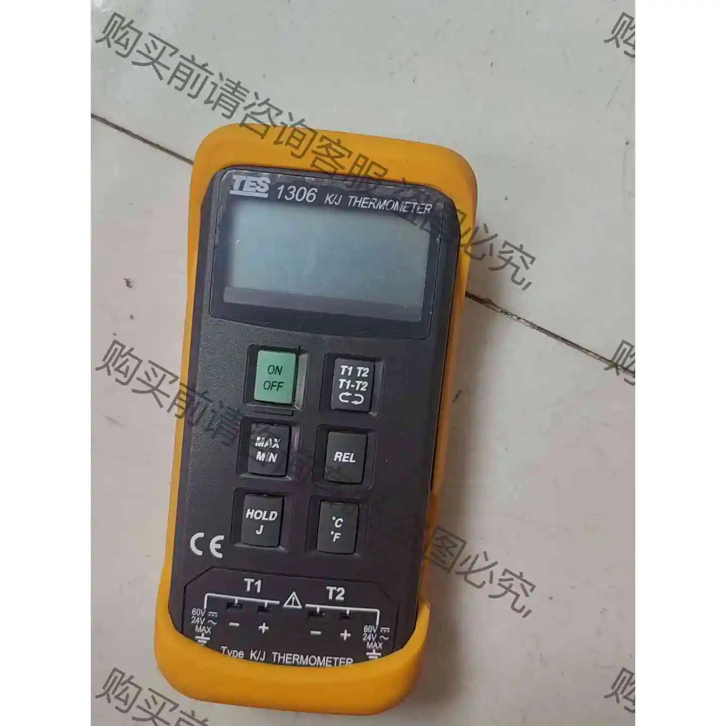 TES泰仕数字式测温仪，TES 1306。成色如图，功能正常 议价产品