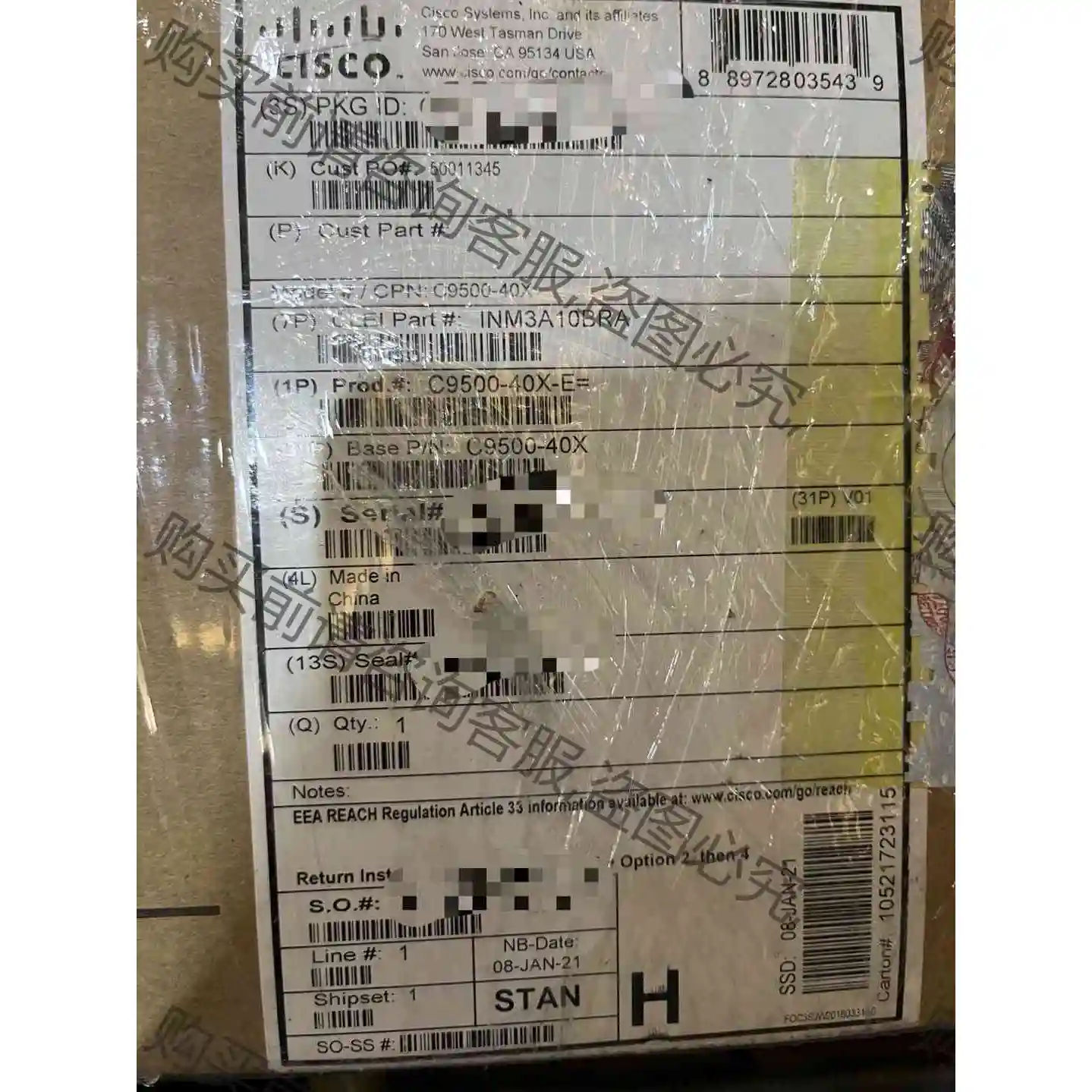 思科C9500-40X-E 原装行货有一台 议价产品 原装拆机功能完好