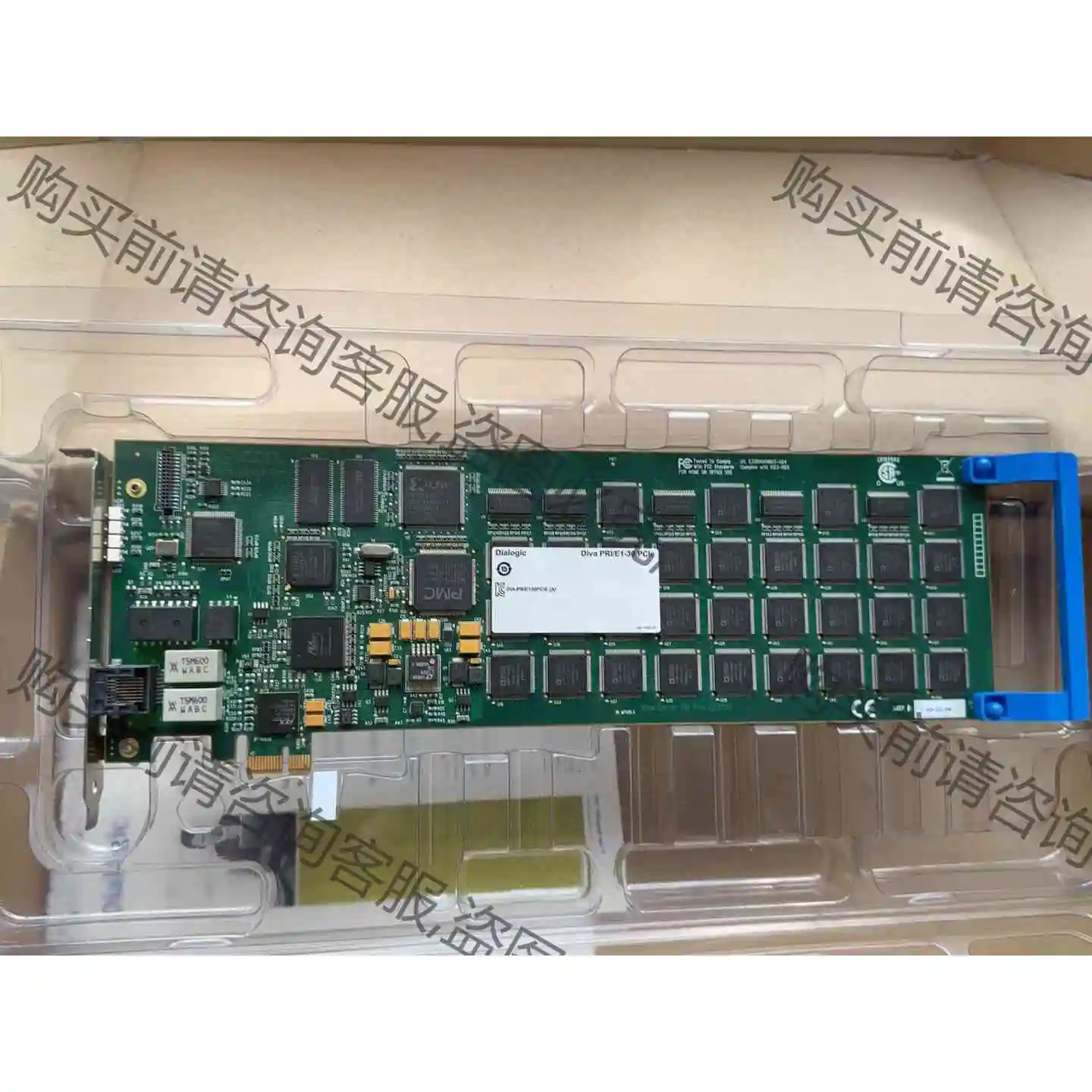 Dlaloglc Diva PRI/E1-30 PCIe 0 议价产品 原装拆机功能完好