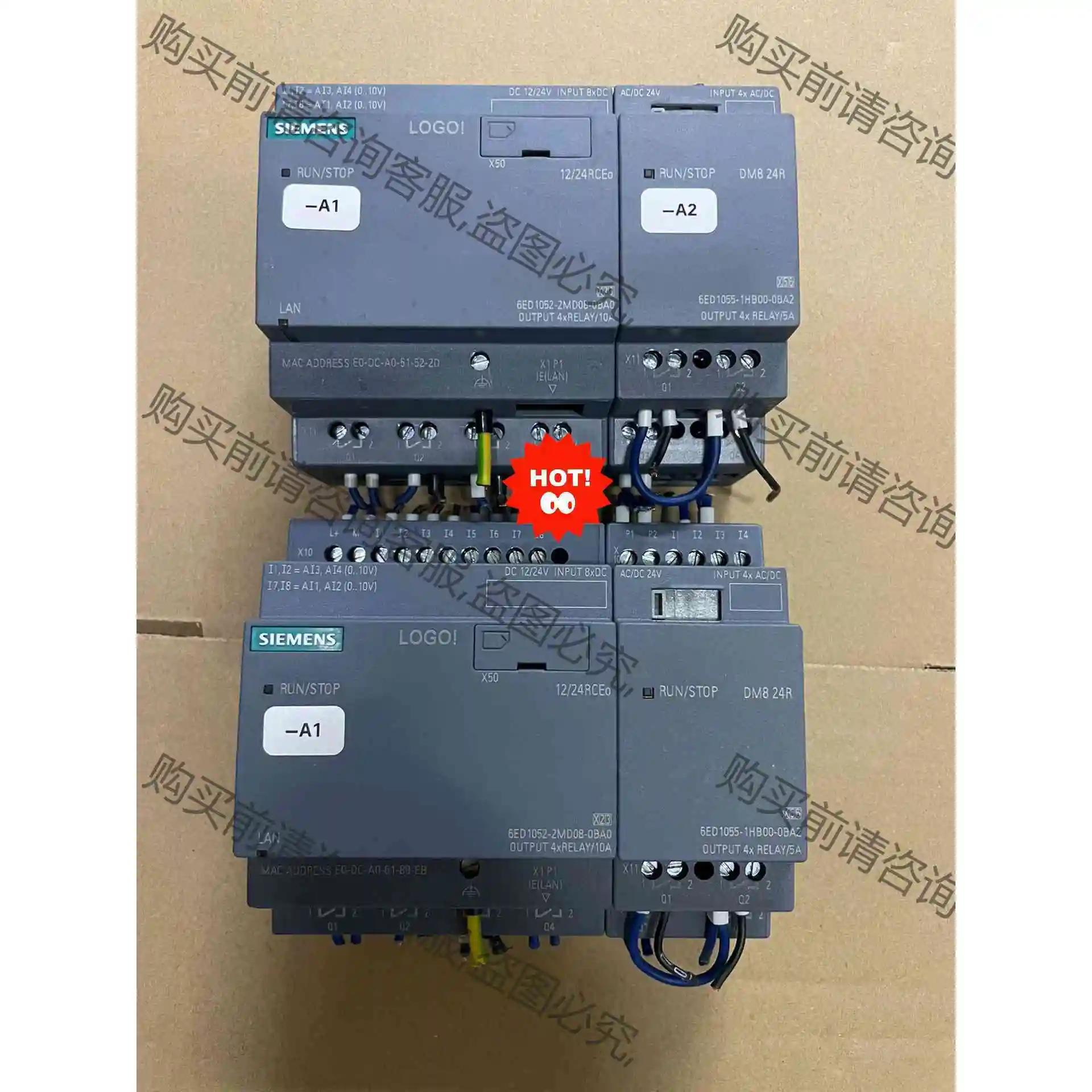 95新 西门ziPLC，6ED1052-2MD08-0BA0， 议价产品 原装拆机功能完