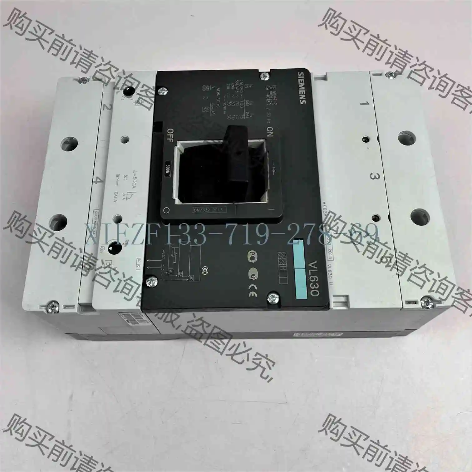 西门zi断路器3VL5763-2AA36-0AA0全新 实物图 议价产品 原装拆机