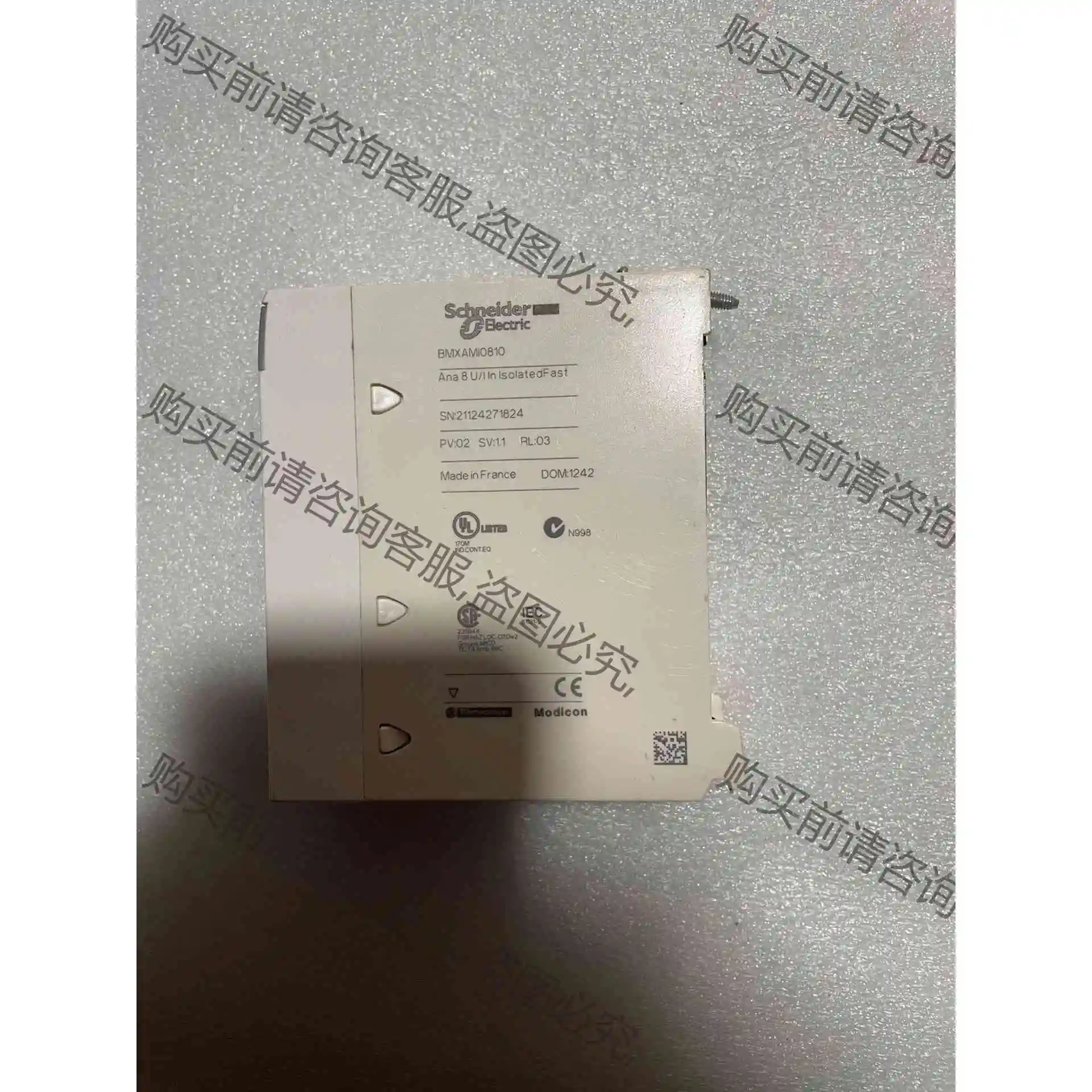施耐dePLC模块BMXAMI0810模块，实物图。 议价产品 原装拆机功能