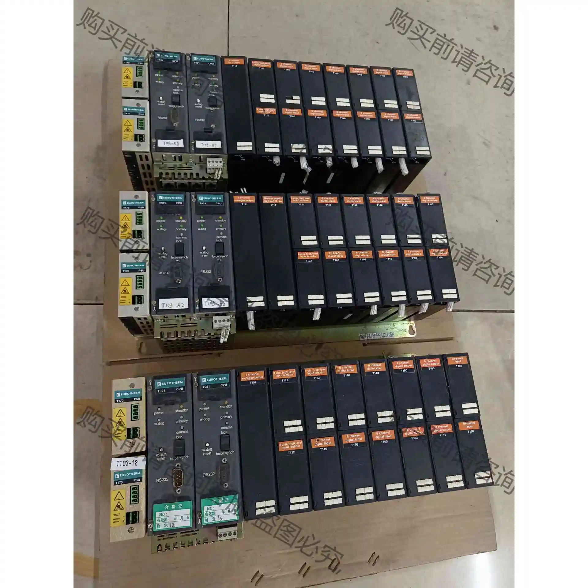 欧陆PLC T170 PSU.T921 CPU.T920B. 议价产品 原装拆机功能完好