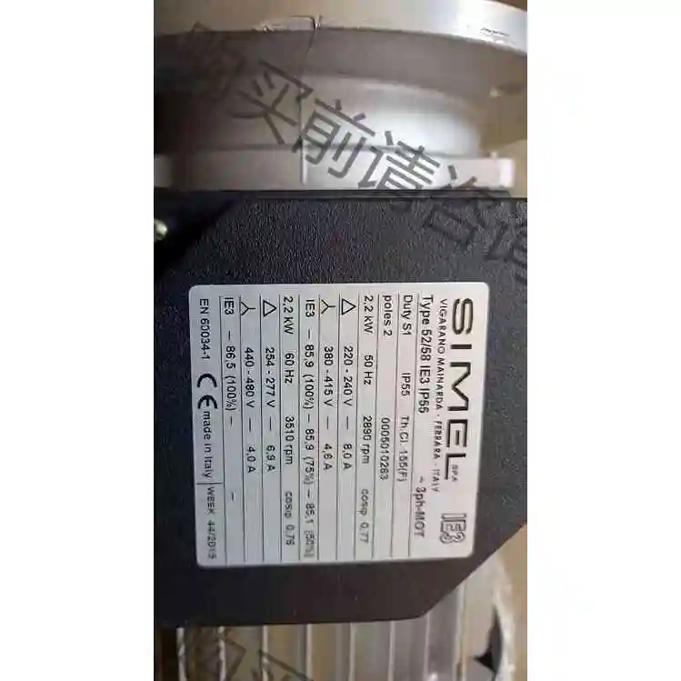 52/58 IE3 IP55意大利SIMEL电机2.2KW, 议价产品 原装拆机功能完