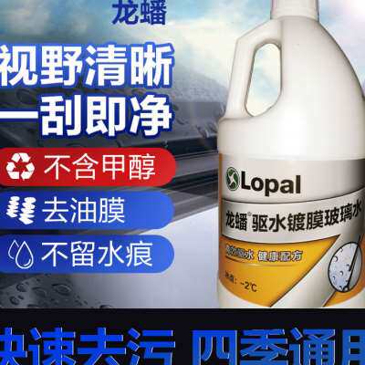 龙蟠驱水镀膜挡风玻璃清洗剂车用去虫胶去树胶夏季专用雨季专用