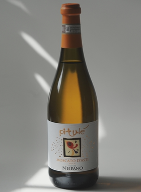 轻盈小白花皮图乐莫斯卡托甜白起泡酒阿斯蒂DOCG低度酒微醺气泡酒