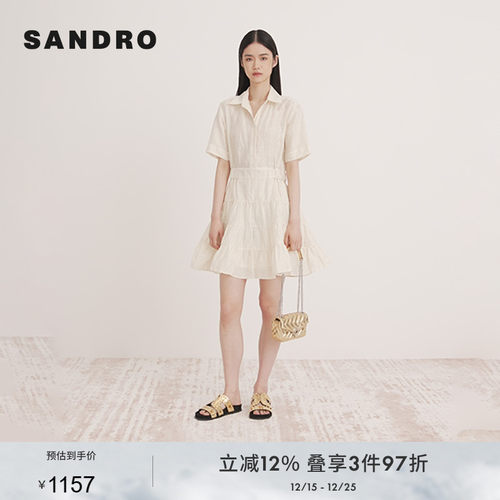 简约荷叶边裙荷叶边短款连衣裙