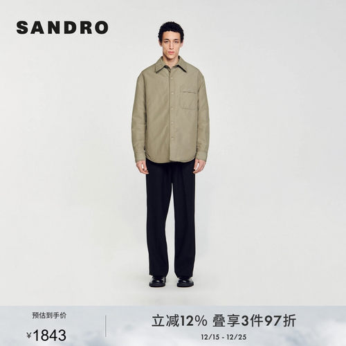 SANDRO美拉德直筒夹克短外套