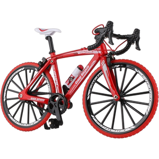 合金1:8自行车模型男孩玩具赛车仿真公路单车男人收藏金属摆件