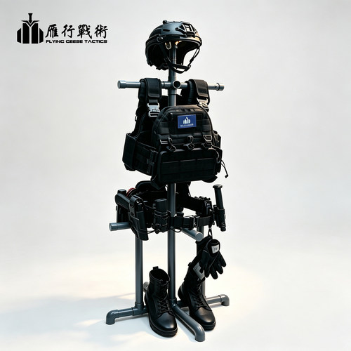雁行装备战术头盔背心腰封组合装备展示架 可拆卸装备高品质 收纳