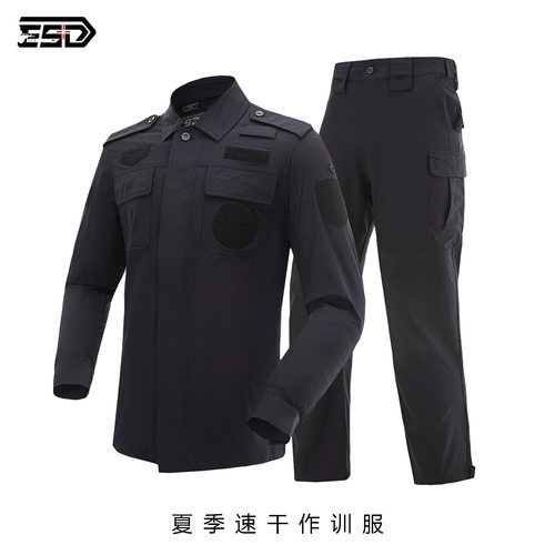 ESD夏季轻薄作训服战术套装训练服透气教官服军训作训服户外速干