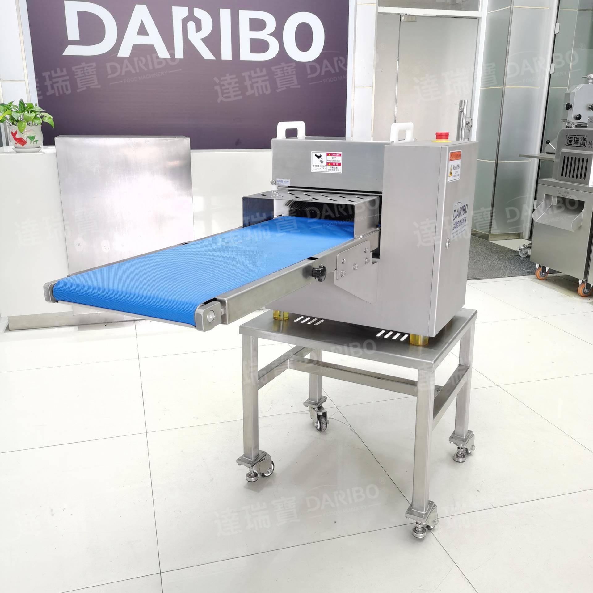 r输送带式带皮猪肉切条机 立式大型腊肉开条机 商用鸡胸肉切丁机