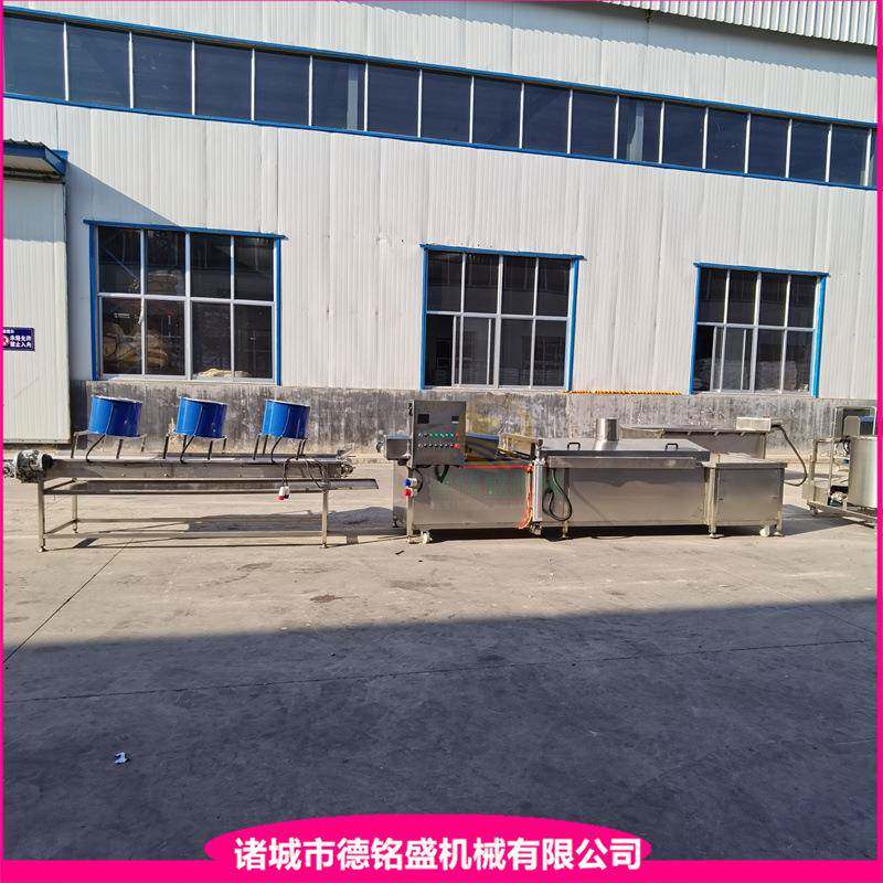 大块麻叶隧道式油炸机 薄脆饼油炸流水线 黄金面片脆皮油炸机
