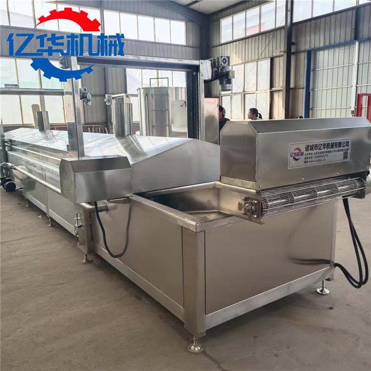 大麻花油炸机 连续式三明治面包油炸设备 全自动炸面包片机器