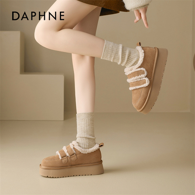 达芙妮冬季魔术贴雪地靴