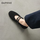 软底芭蕾小皮鞋 达芙妮平底单鞋 绒面法式 玛丽珍女鞋 女2026新款 春季