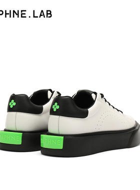 DAPHNELAB达芙妮方糖小白鞋女2024新款百搭板鞋休闲鞋女真皮透气