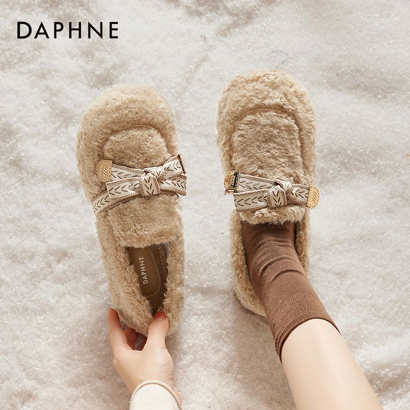 达芙妮毛绒保暖毛毛鞋