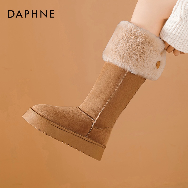 中长筒雪地靴 保暖舒适 户外百搭