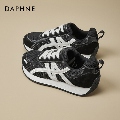 【达芙妮】秋季红色德训运动鞋子