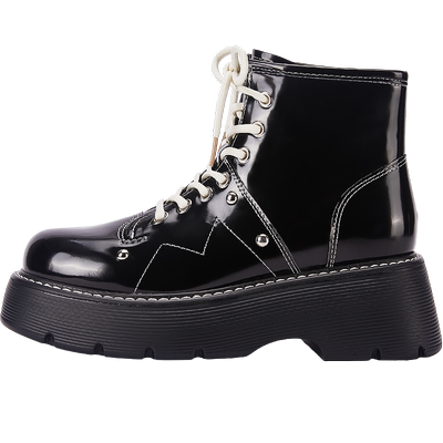 达芙妮马丁靴厚底显高