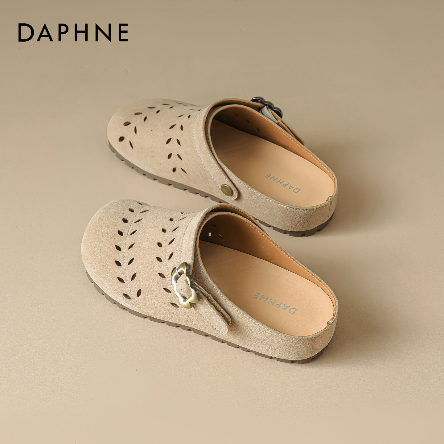 达芙妮厚底anleow勃肯鞋女2026超火两穿全包头半拖鞋外穿洞洞单鞋,女鞋,勃肯鞋/软木鞋,淘宝优惠券,粉丝福利购,淘宝优惠卷