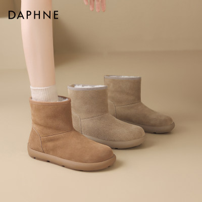 厚底雪地靴保暖舒适增高