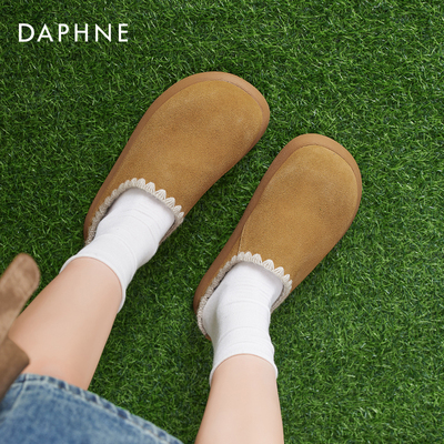 达芙妮勃肯鞋厚底复古花边设计感