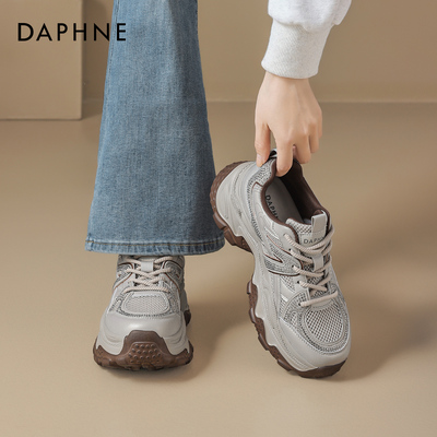 达芙妮女款增高显脚小老爹鞋百搭