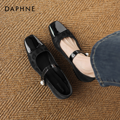 法式复古豹纹玛丽珍小皮鞋单鞋