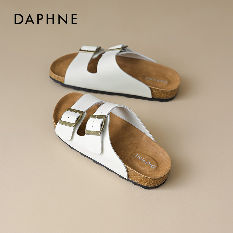 达芙妮勃肯凉拖鞋女款2026新款夏季外穿软底一字拖凉鞋绝美不累脚