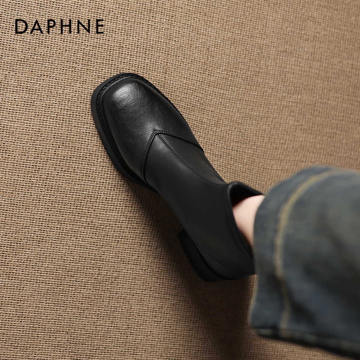 复古高跟英伦风短靴子马丁靴