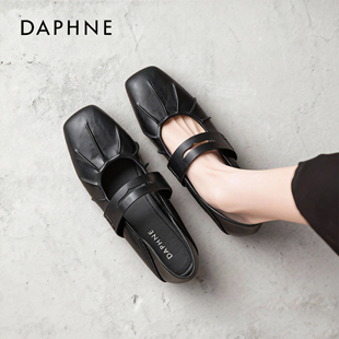 达芙妮黑色单鞋女款2026巨好看的法式玛丽珍配裙子新中式芭蕾舞鞋