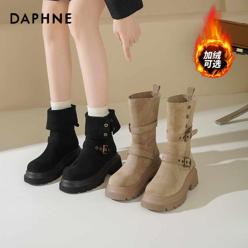 达芙妮美拉德短靴女新疆西部靴子