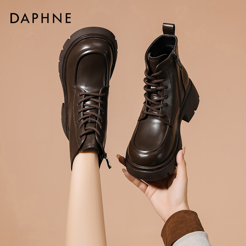 达芙妮增高小个子百搭马丁靴