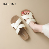 女外穿夏季 2026新款 平底沙滩凉鞋 达芙妮拖鞋 配裙子超火绝美凉拖鞋