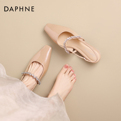 达芙妮包头凉鞋女法式玛丽珍凉拖