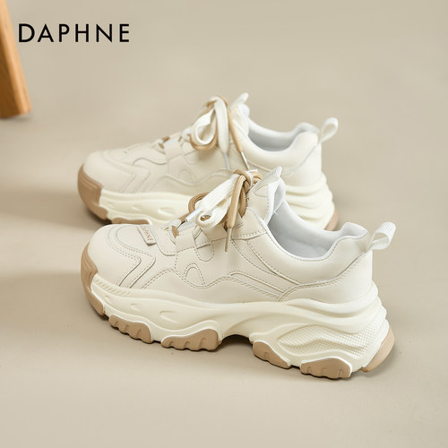 厚底老爹鞋女款增高小白鞋