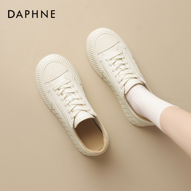 达芙妮小白鞋厚底饼干鞋休闲百搭