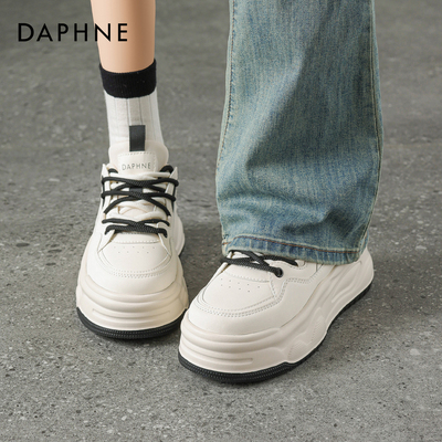 达芙妮小白鞋女款2025新款小个子