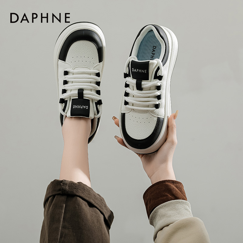 厚底小白鞋达芙妮运动休闲板鞋