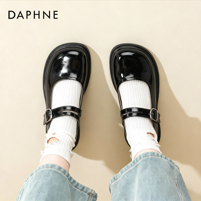 达芙妮英伦玛丽珍鞋女软底