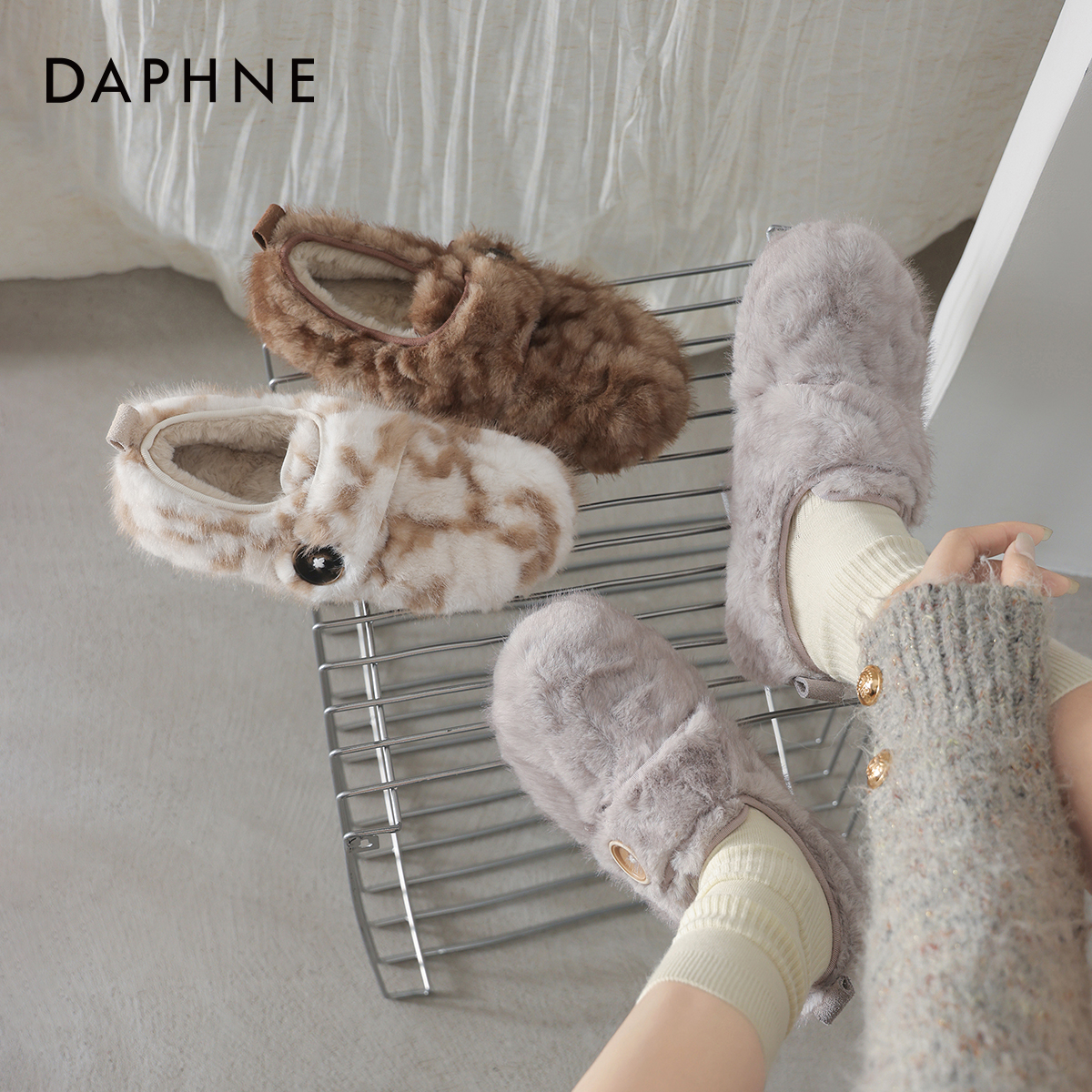 平底保暖雪地靴保暖毛毛棉鞋