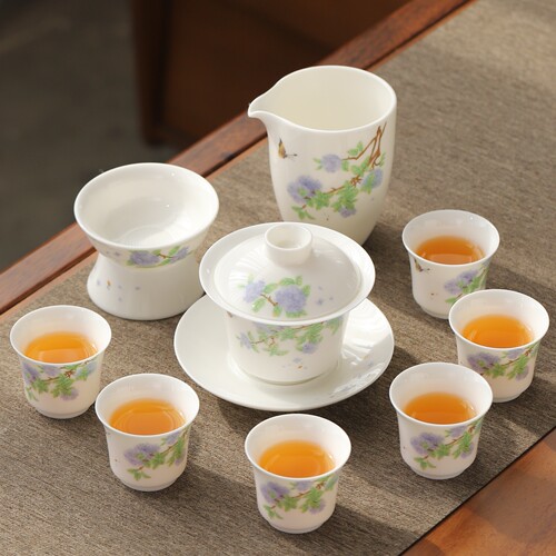 德化白瓷功夫茶具套装